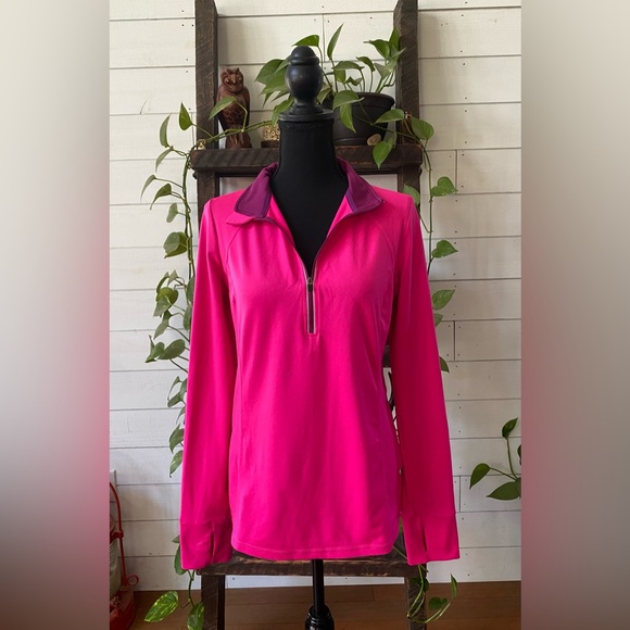 Xersion: Hot Pink Quarter-Zip Pullover - Picture 16 of 17